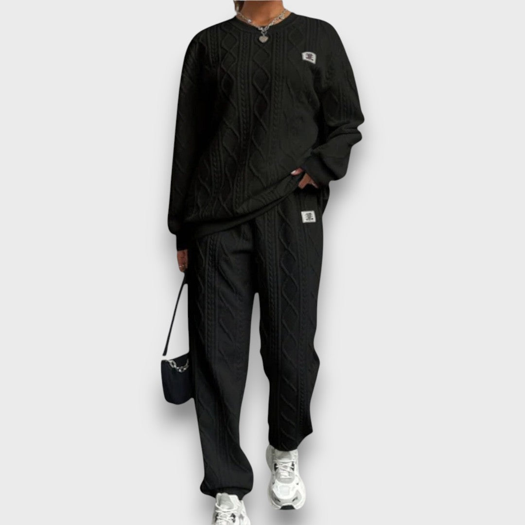 Lunara – Cozy Cable-Knit Lounge Set