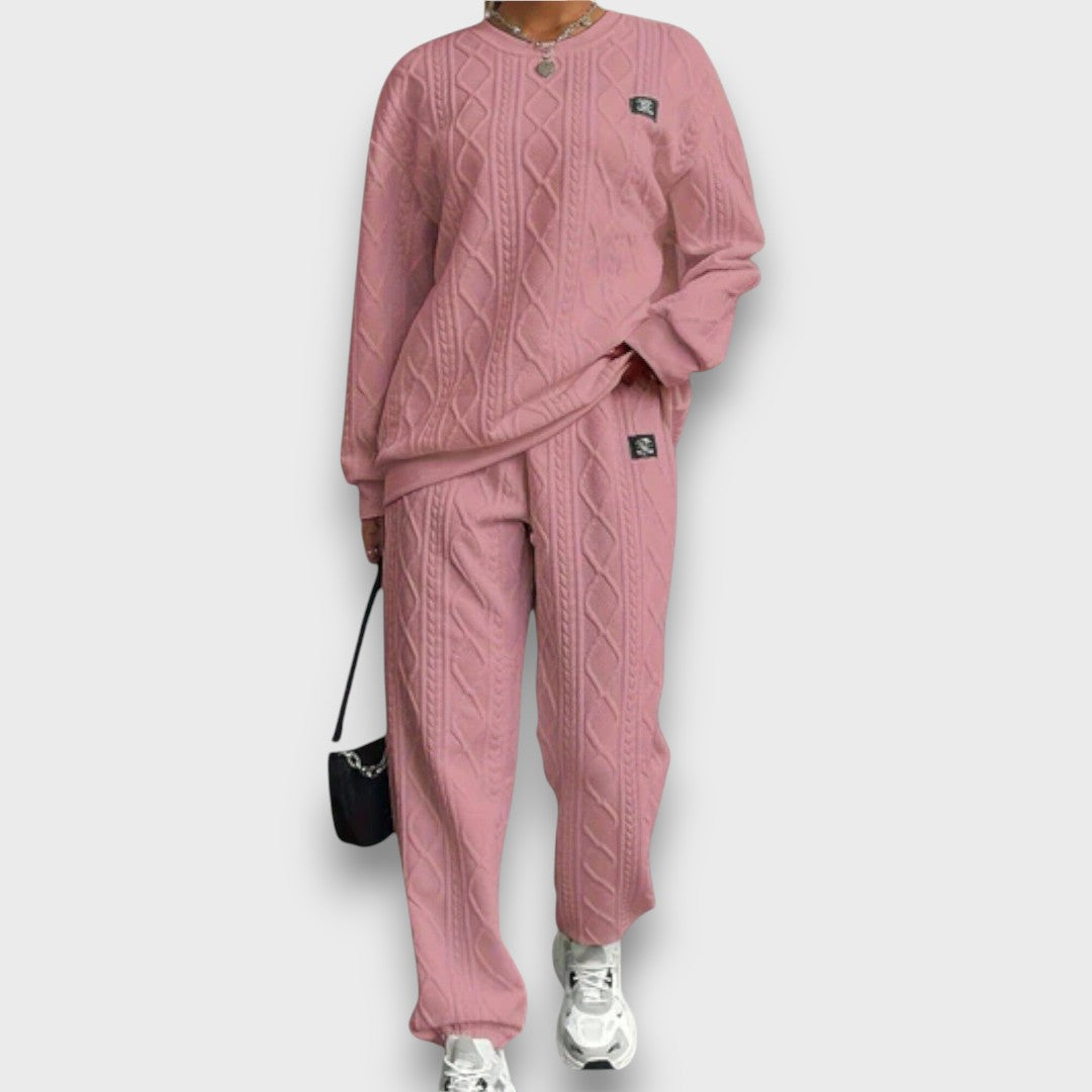 Lunara – Cozy Cable-Knit Lounge Set