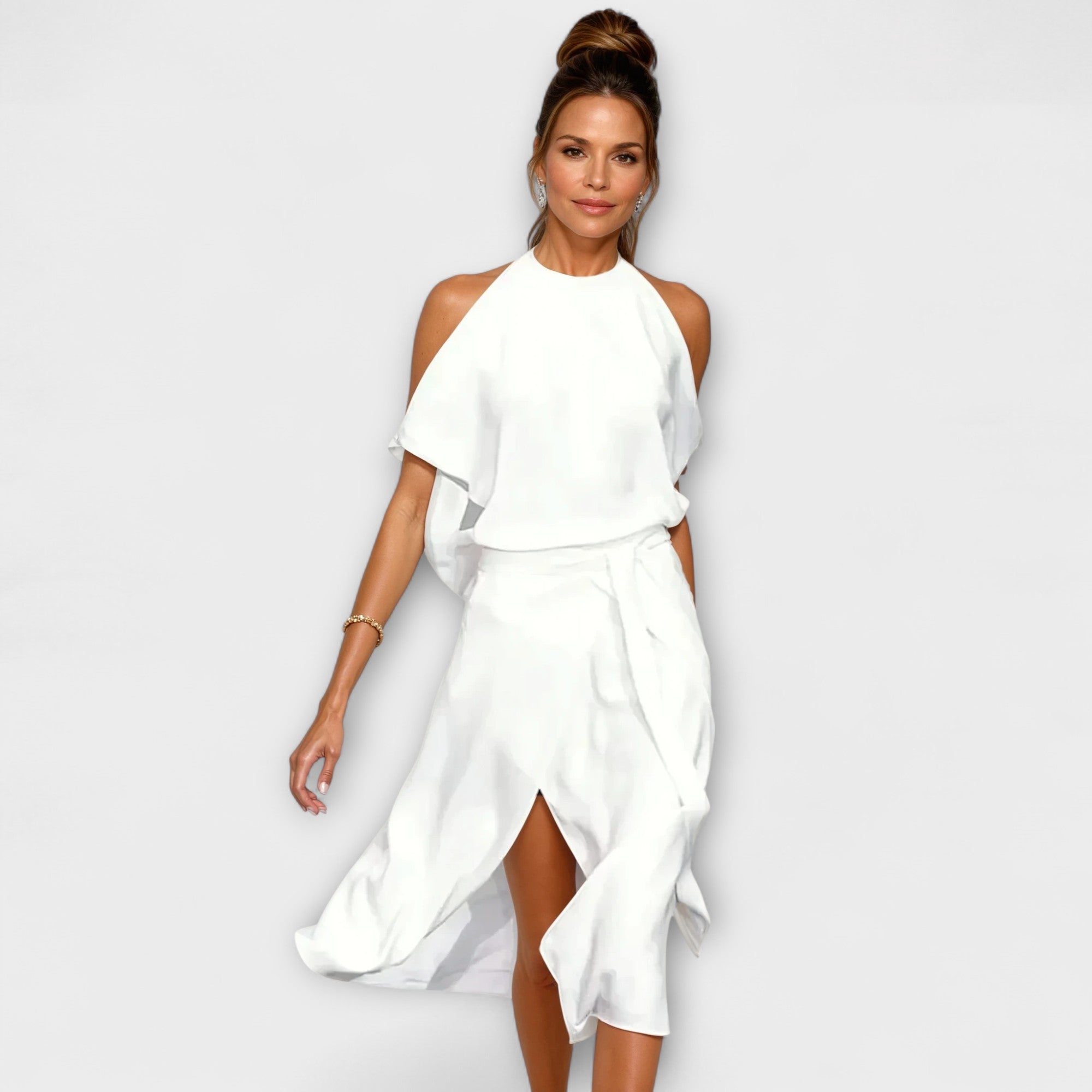 Nivelle – Asymmetrical Dress with Flowing Silhouette