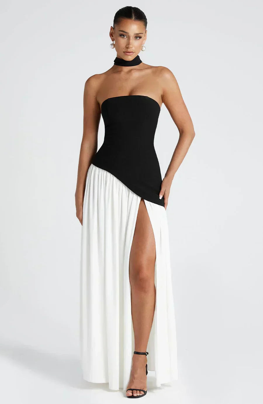 Rynellea - Elegant Strapless Evening Dress
