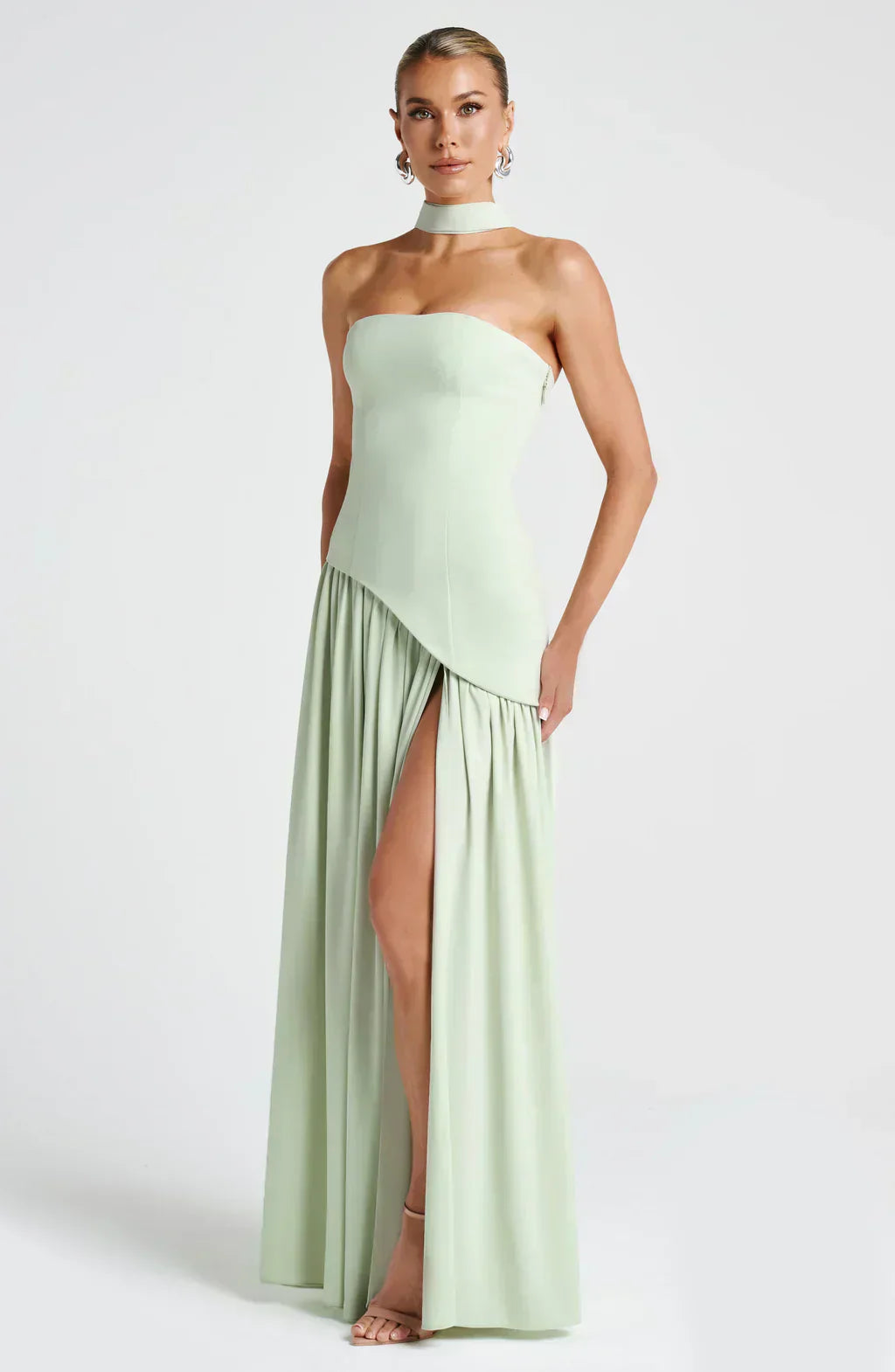 Rynellea - Elegant Strapless Evening Dress