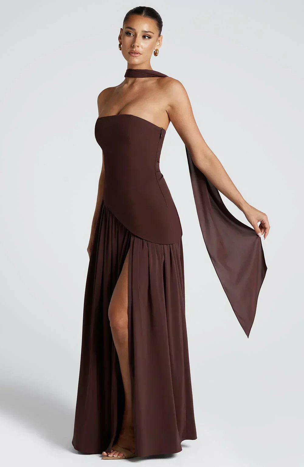 Rynellea - Elegant Strapless Evening Dress