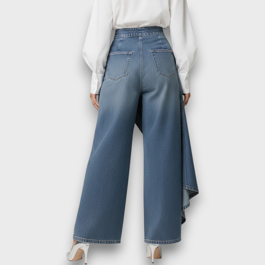 Arlyn – Asymmetric Wrap Denim Pants