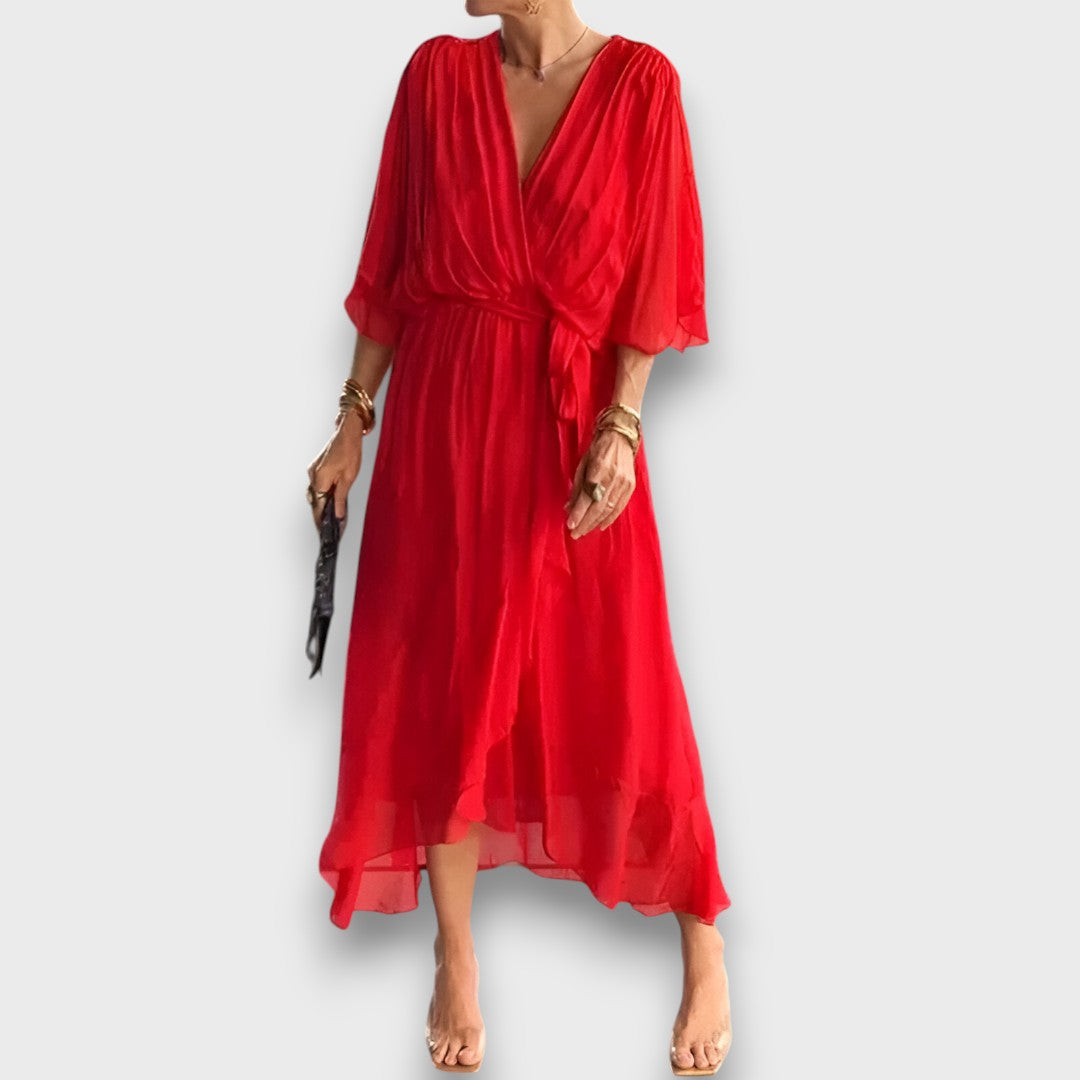 Monica – Airy Dress with V-Neck