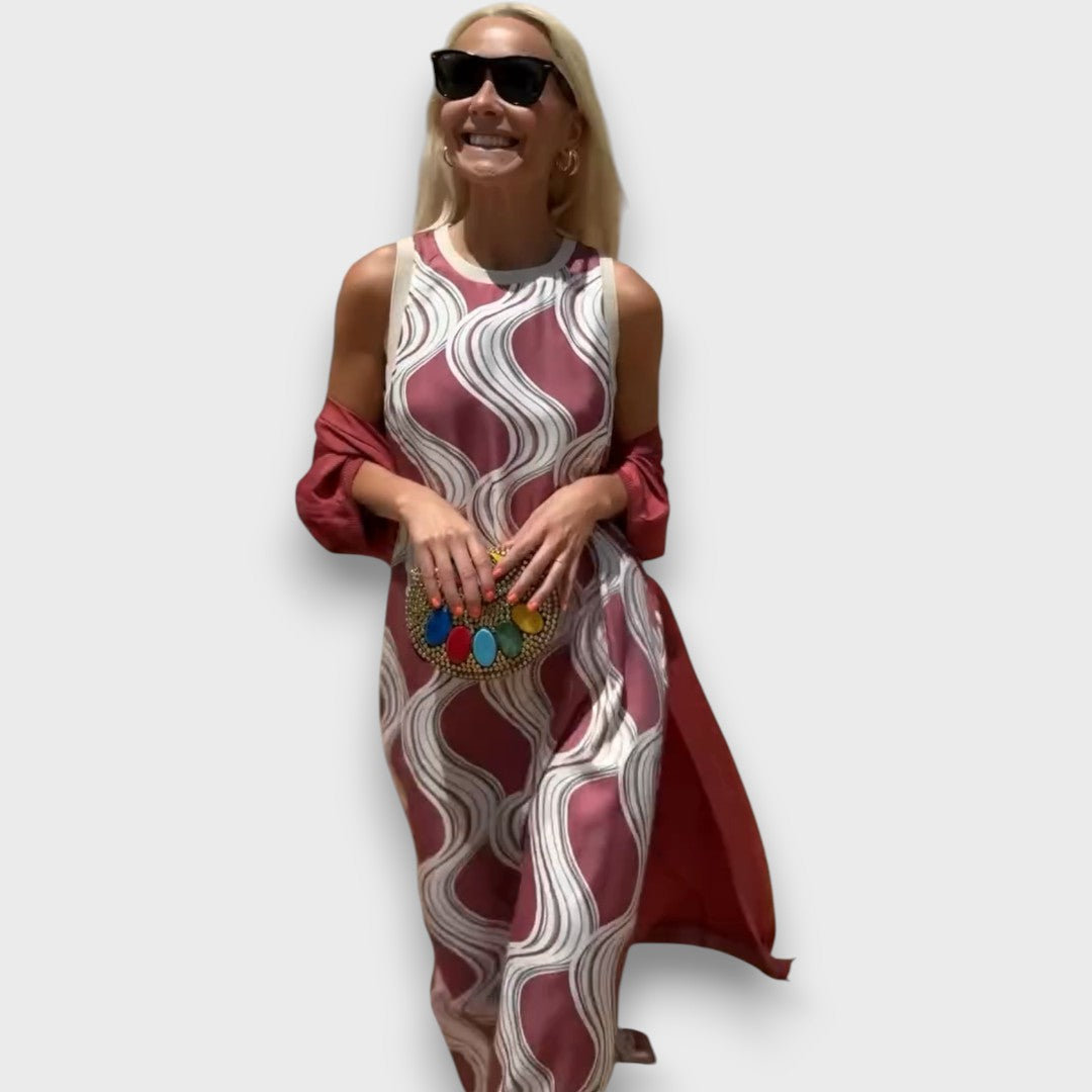 Caliera – Maxi Dress with Cardigan